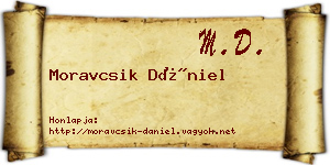 Moravcsik Dániel névjegykártya