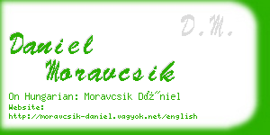 daniel moravcsik business card